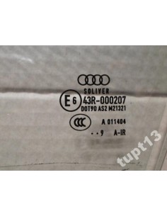 AUDI A8 4H0 SZYBA LEWY PRZÓD PODWÓJNIE KLEJONA 2