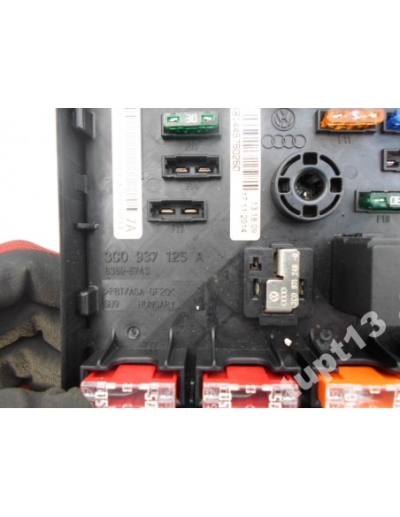 VW AUDI SEAT SKRZYNKA ELEKTRYCZNA 3C0937125A