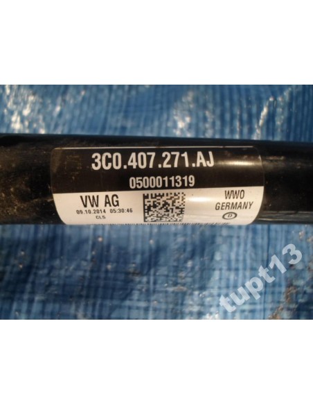 VW AUDI SEAT SKODA PÓŁOŚ KOMPLETNA 3C0407271AJ