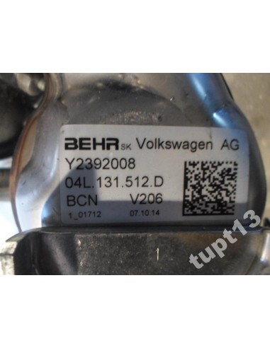 VW AUDI SEAT 1.6 TDI CHŁODNICA SPALIN 04L131512D
