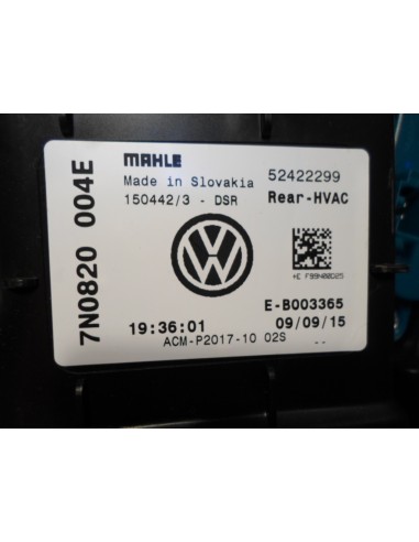 SHARAN ALHAMBRA 7N0 NAGRZEWNICA TYLNA 7N0820004E