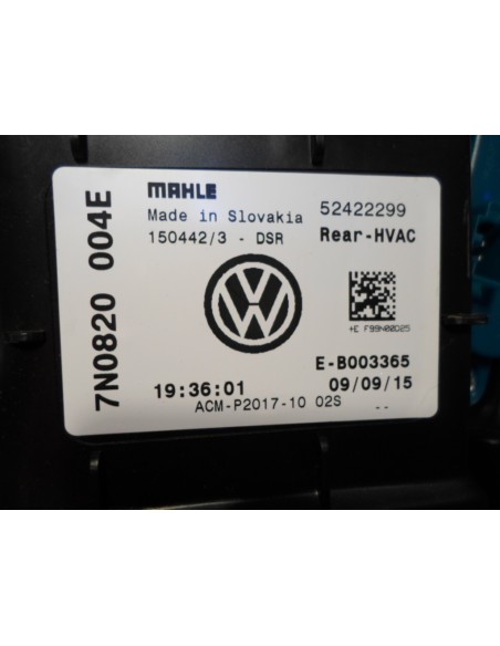 SHARAN ALHAMBRA 7N0 NAGRZEWNICA TYLNA 7N0820004E