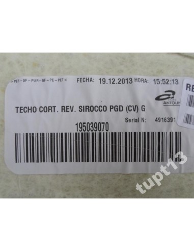 VW SCIROCCO FL PODSUFITKA SZARA