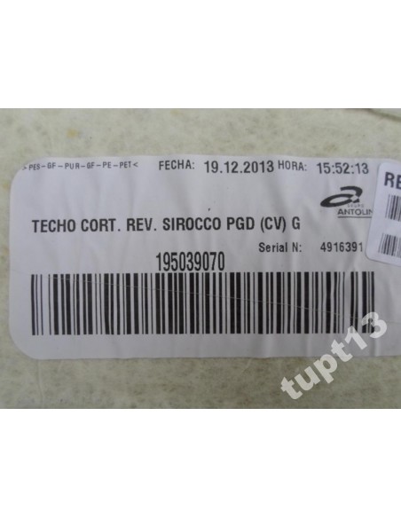 VW SCIROCCO FL PODSUFITKA SZARA