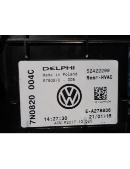 SHARAN ALHAMBRA 7N0 NAGRZEWNICA TYŁ 7N0820004C