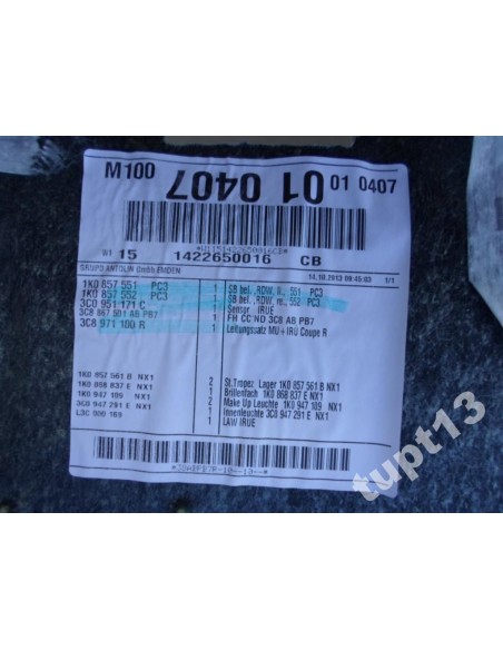 VW CC FL 2012-15 R PODSUFITKA