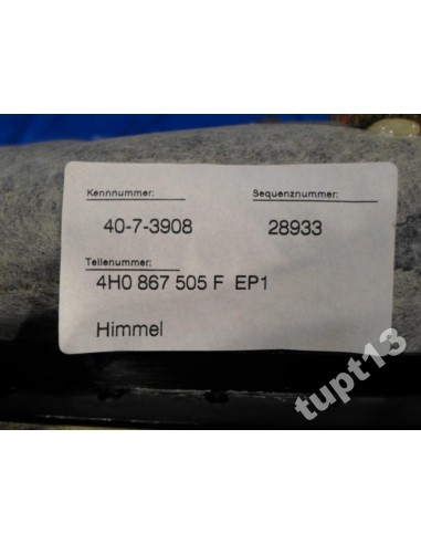 AUDI A8 4H0 2010-15R PODSUFITKA 4H0867505F