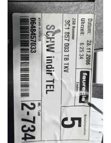 VW PASSAT B6 DESKA ROZDZIELCZA KONSOLA 3C1857003