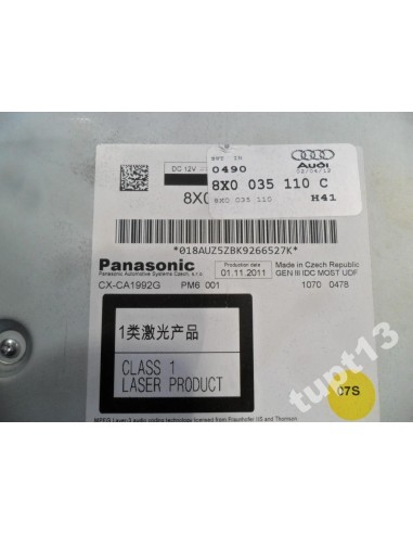 AUDI A1 A4 A5 A6 A7 Q5 ZMIENIARKA CD 8X0035110C
