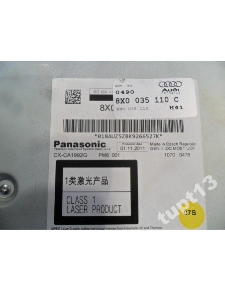 AUDI A1 A4 A5 A6 A7 Q5 ZMIENIARKA CD 8X0035110C
