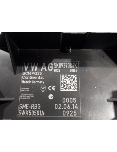 VW SHARAN 2011-16R MODUŁ KOMFORTU 5K0937084K
