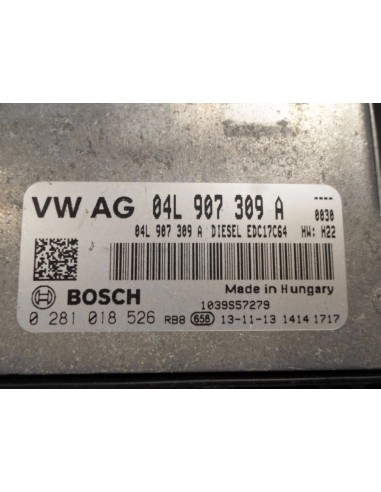 VW STEROWNIK KOMPUTER SILNIKA 04L907309A