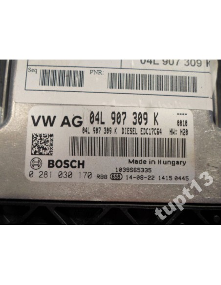 VW STEROWNIK KOMPUTER SILNIKA 04L907309K