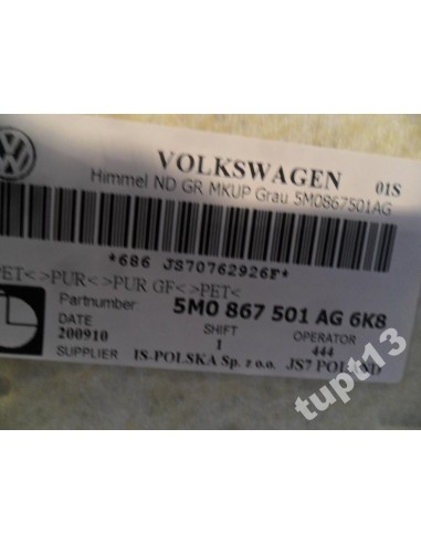 VW GOLF VI PLUS PODSUFITKA