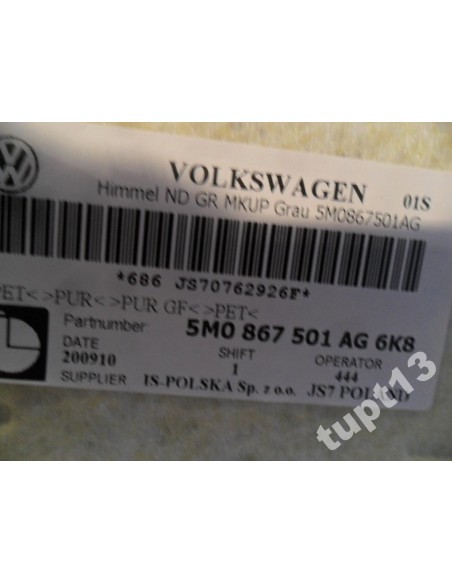 VW GOLF VI PLUS PODSUFITKA
