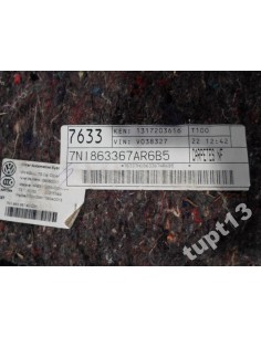 VW SHARAN 7N0 DYWAN WYKŁADZINA WNĘTRZA 7-OSOBOWA 2