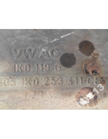 VW JETTA 5C6 2.0 TDI TŁUMIK ŚRODKOWY 1K0119G